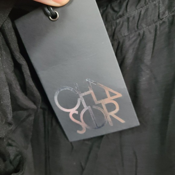 NWT Chaser Black Wide Leg Pull On Pant Medium - Picture 3 of 6